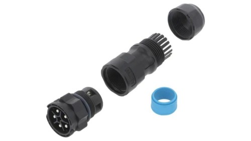 DC-05BMMB-QL8LPP Złącze okrągłe wtyk na przewód 5PIN męski ze stykami X-Lok