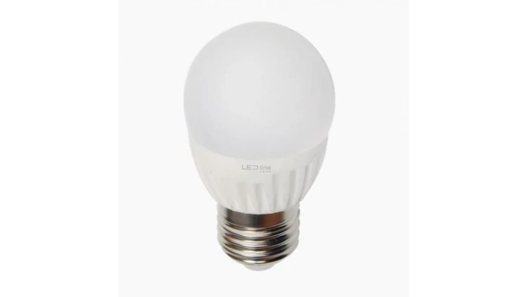 LED line PRIME żarówka LED E27 7W 6500K zimna 1000lm CERAMICZNA G45 KULKA 5 lat gwar.