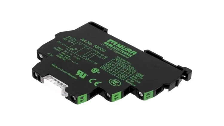 Przekaźnik interfejsowy IP20, SPDT 24VDC 6A, 6A/250VAC MURR-52000