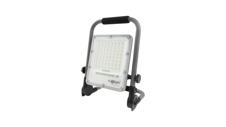 Projektor przenośny z akumulatorem 30W 900lm 5000K 3Ah 5V DC 2A IP65 szary 3 lata gwar. EC20495