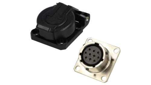 PT02A1210S23SCC Złącze okrągłe gniazdo kołnierz (4 otwory),na panel 10PIN