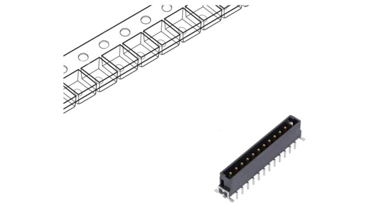15520122701333 Złącze: płytka-płytka męskie, P12 har-flex Power THT