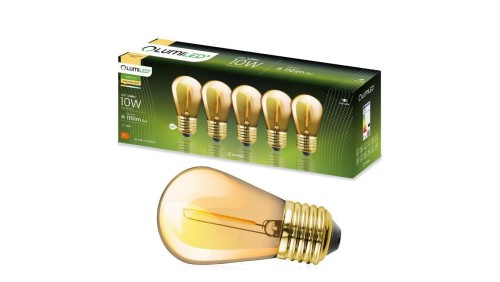 5x Żarówka LED E27 ST14 1.3W 2200K Ciepła 110lm Filament do Girlandy LUMILED