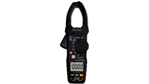 Multimetr cęgowy z autozakresem i pomiarem True RMS miernik uniwersalny z wyświetlaczem LCD FORSCHER FS216
