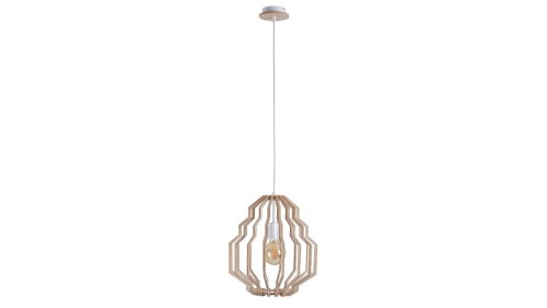 Lampa wisząca nowoczesna drewno 1xE27 RUFO NATURAL