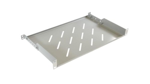 Półka regulowana 19cali 1U głębokość 300mm V RAL7035