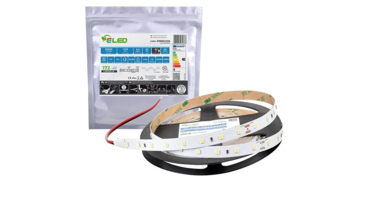 Taśma LED 2835 320 SMD 24V 6.4W 172lm/W zimna 6500K IP54 - ED00031539 /odcinki po 5 m/