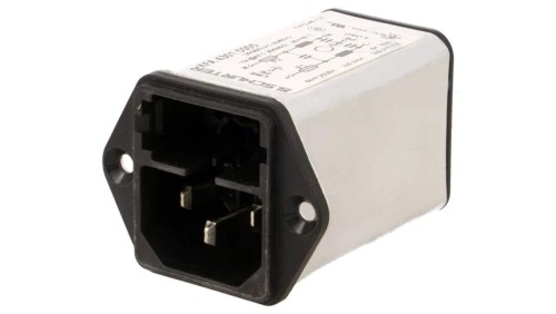 4301.5005Złącze zasilające AC gniazdo męskie 10A 250VAC IEC 60320