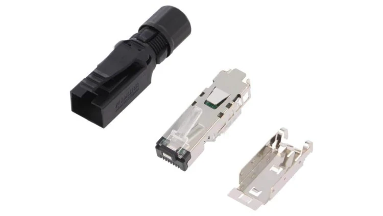Wtyk RJ45 PIN 4, Kat 5 ekranowane, 8p4c, średnica zew. 4,5÷9mm 7000-74001-0000000