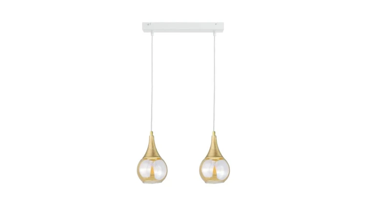 Lampa wisząca nowoczesna 2xE27 LACRIMA WHITE
