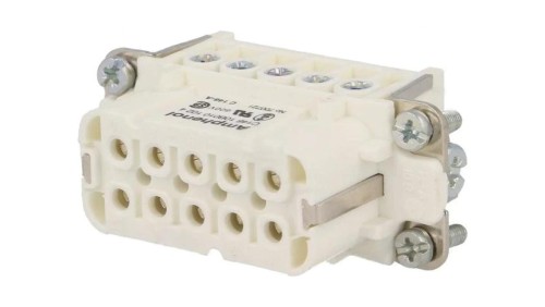 C146-10B0101024 Złącze HDC wkładka stykowa żeński C146 10PIN 10+PE 16A