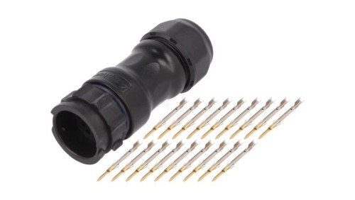 DD-18BMMA-QL8MP0 Złącze okrągłe wtyk na przewód 18PIN męski ze stykami IP68
