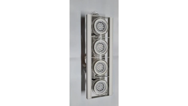 Oprawa zwieszana prostokątna biała 40W/840 4xAR111 LED Flash 1S RELCO