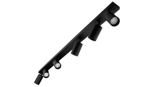 Lampa sufitowa EYES VI reflektor plafon litwa 6xGU10 regulowane tuby kolor czarny MK MEGAKABEL