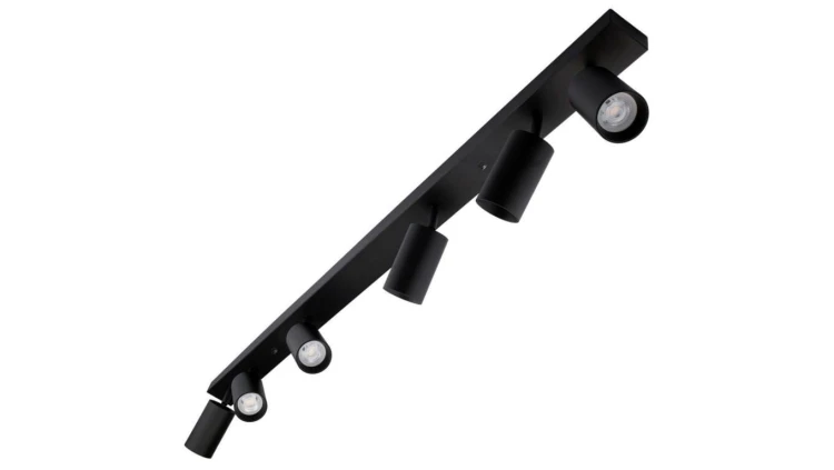 Lampa sufitowa EYES VI reflektor plafon litwa 6xGU10 regulowane tuby kolor czarny MK MEGAKABEL