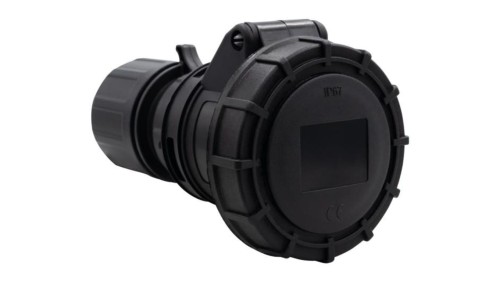 Gniazdo przemysłowe-przenośne 16A 3p 200V-250V /FE/ IP67 czarne