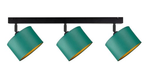 Spot nowoczesny abażur 3xE27 FLOW GREEN