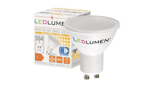 Żarówka LED PAR16-AP GU10 6W 2835 LED WW