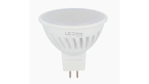 LED line PRIME żarówka LED MR16 5W 2700K ciepła 600lm 10-18V AC/DC CERAMICZNA 5 lat gwar.