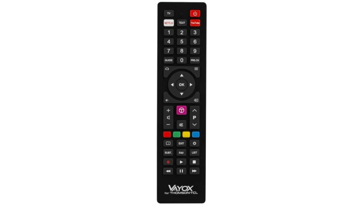 Pilot zdalnego sterowania do TV TCL i Thomson + funkcje specjalne VA0143 VAYOX
