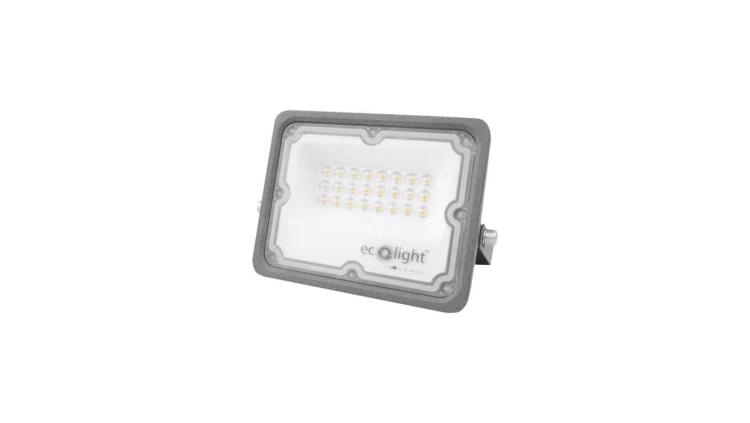 Projektor Naświetlacz LED PREMIUM 20W 2000LM 4000K IP65 kąt 90 stopni szary 3 lata gwar. EC20489