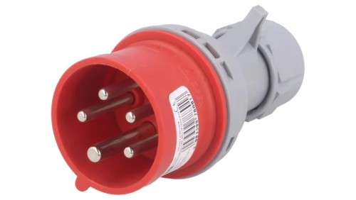 7015-6TTZłącze zasilające AC 3-fazowe wtyk męskie 16A 400VAC IP44 męskie