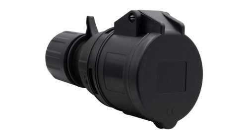 Gniazdo siłowe przenośne 16A 5p 380V-415V /FE/ IP44 czarne