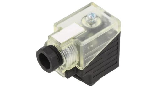 7000-29541-0000000 Złącze zaworowe, wtyk format A, 18mm żeńskie PIN 3 kątowe 90