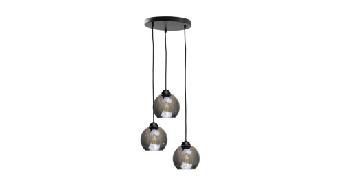Lampa wisząca nowoczesna 3x E27 YUNO BLACK