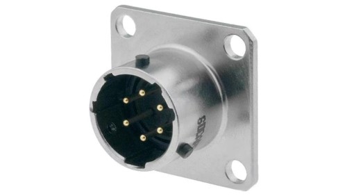 PT02A1006P23 Złącze okrągłe gniazdo kołnierz (4 otwory),na panel 6PIN