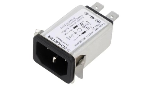 5120.2003.0Złącze zasilające AC gniazdo męskie 4A 250VAC IEC 60320 5120