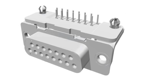 1-106506-2 D-Sub PIN: 15 gniazdo żeńskie zatrzask PCB kątowe 90 THT