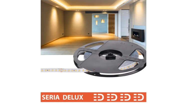 Taśma Delux 24V 128led 3000K 1490lm SMD2835 (10) PL5Y