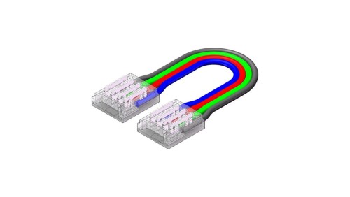 Złącze do taśmy LED - MC - RGB 10mm - SMD - dwustronne z przewodem - ED00033905