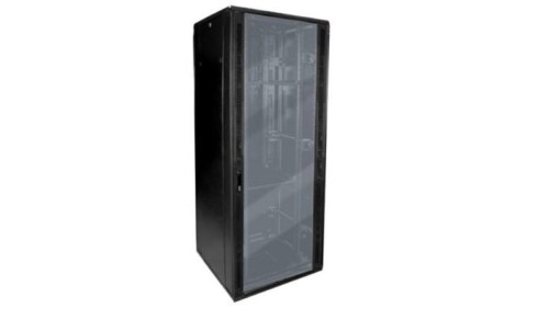 Szafa 19cali stojąca 42U 600x800 BETA RAL9004 szkło