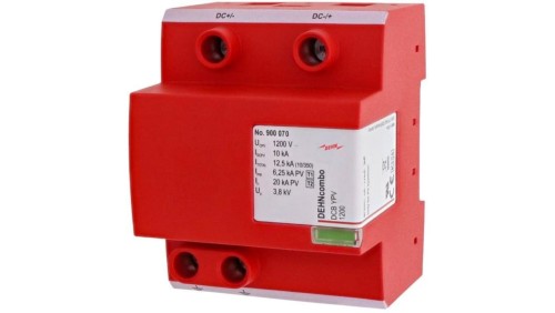 Ogranicznik przepięć fotowoltaiczny 1+2 (B+C) 12,5kA DEHNcombo YPV 1500V DCB 900071