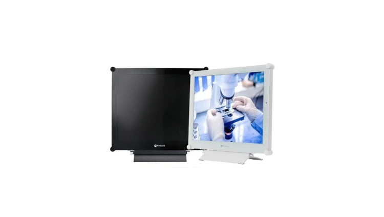 Monitor LED 19” w metalowej obudowie, z hartowanym szkłem optycznym, do pracy 24/7 CCTV, przód IP22 X-19E