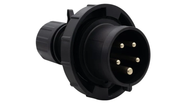 Wtyczka siłowa 16A 5p 380V-415V /FE/ IP67 czarna