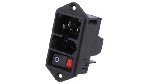 DD11.0113.1111Złącze zasilające AC gniazdo męskie 10A 250VAC IEC 60320