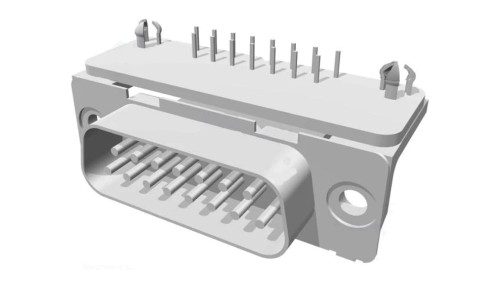 1-338169-2 D-Sub PIN: 15 gniazdo męskie zatrzask PCB kątowe 90 THT 6A