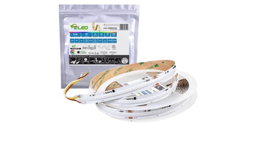 Taśma LED COB RGB cyfrowa WS2811 630 chips 24V 12W IP20 - ED00031532 /odcinki po 5 m/