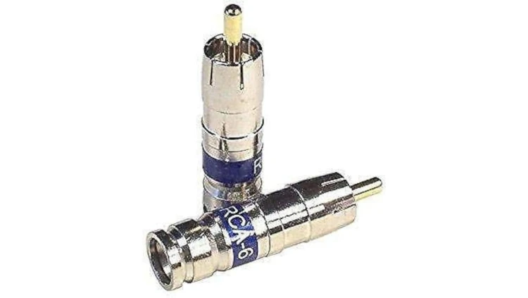 Wtyk RCA kompresyjny złącze PCT seria 6
