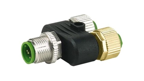 7000-41141-0000000 Trójnik M12 męskie, M12 żeńskie x2 kod A-DeviceNet / CANopen