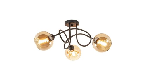 Lampa sufitowa nowoczesna 3xE27 VENUS BLACK