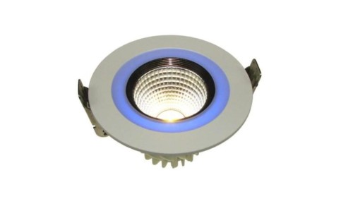 Downlight LED COB CALON 7W+3W biały ciepły+niebi-