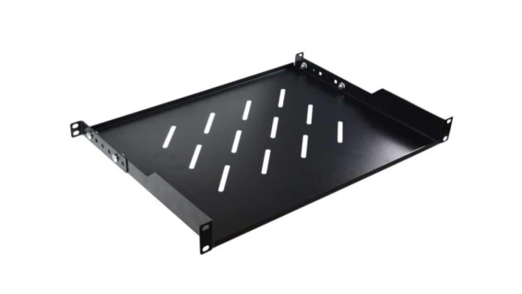 Półka regulowana 19cali 1U głębokość 300mm V RAL9004