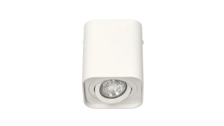 Lampa sufitowa HARYS K natynkowa oprawa punktowa nowoczesna TUBA kwadratowa GU10 biała MK MEGAKABEL