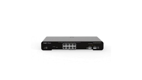 Zarządzalny Switch Reyee L2 8 portów 1Gbit + 2 porty Uplink SFP 1Gbit 8 portów PoE/PoE+ (125W max) Metalowa Obudowa Desktop