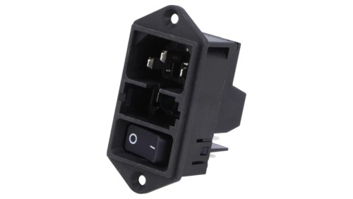 DD11.0121.1111Złącze zasilające AC gniazdo męskie 10A 250VAC IEC 60320