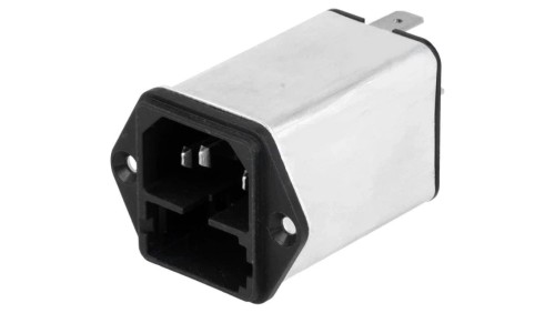 4301.5001Złącze zasilające AC gniazdo męskie 1A 250VAC IEC 60320 KFA